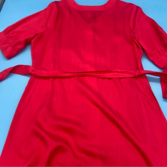 NEW Liz Claiborne Teaberry Short Sleeve Shirt Dress Belted 14 - NWT - Picture 10 of 15
